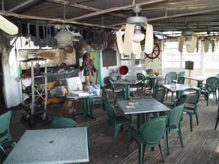 Interior looking toward the restaurant entrance.